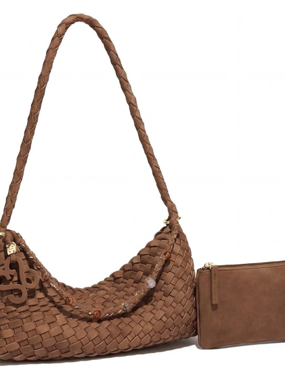 Premium Woven Shoulder crossboby Bag for Women, Slouchy Hobo Handbag with Braide